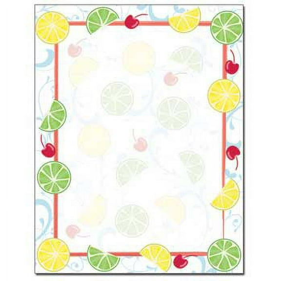 Cherry Limeade Letterhead Laser & Inkjet Printer Paper, 25 Sheets per Pack