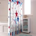 thumbnail image 4 of Independence Day Shower Curtain, Blue Red Shower Curtain Set with Hooks, Spring Summer Waterproof Fabric Shower Curtains for Bathroom Decor, 72x72 Inch Bath Curtain, 4 of 6