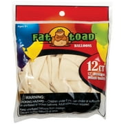 Fat Toad Balloons Round 12" 12/Pkg-Ivory