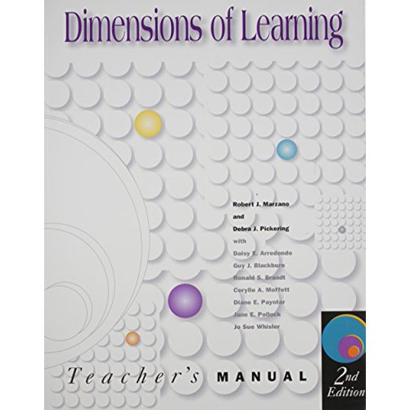 Pre-Owned Dimensions of Learning Teachers Manual (Paperback) 1416608974 9781416608974