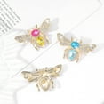 thumbnail image 6 of Hyasfey Lady Brooch Bee Shape Rhinestone Decor Anti-slip Shoulder Bag Suit Coat Collar Hat Scarf Decoration Clothes Pin Party Prom Bride Wedding Garment Jewelry, 6 of 7