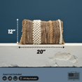 thumbnail image 3 of Funda de almohada COZYDEKO decorativa boho-chic, 30 x 50 cm, algodón y lana, 3 of 7