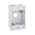 thumbnail image 1 of Caja metálica para tomacorrientes eléctrica Sigma 14251WH blanca resistente a la intemperie, 1 of 3