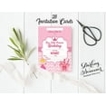 thumbnail image 3 of Darling Souvenir Pink Birthday Invitation Card Printable Elegant Fill or Write In Blank Party Invites 28 Pcs 5 x 7 Inches, 3 of 5