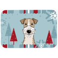 thumbnail image 1 of Winter Holiday Wire Haired Fox Terrier Kitchen & Bath Mat, 20 x 30, 1 of 1