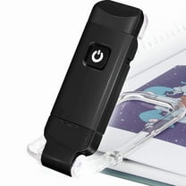 USB rechargeable clip-on book light - 3 levels of brightness adjustable, bedside reading light, book clip light, flexible lamp arm, long-lasting battery life, comfortable night reading
