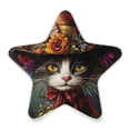 thumbnail image 2 of Star Shaped Energy Saving Night Light Living Room Night Light, Bedroom Night Light, Corridor Night Light, Study Night Light Black Cute Cat and Flowers, 2 of 6