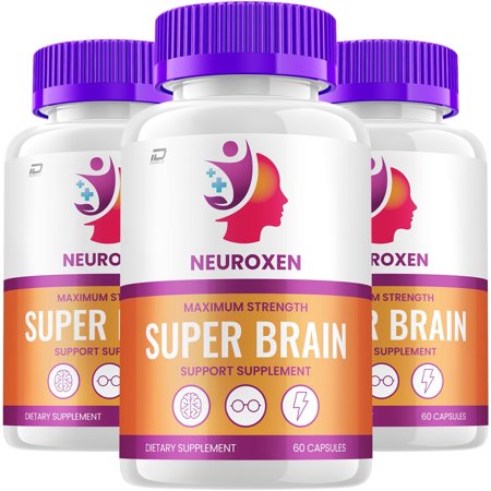 Neuroxen Supplement Capsules – Neuro Xen Natural Blend Memory Focus Pills, 3 Pack, 180 Capsules
