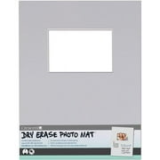 Crescent Cardboard 12-30-307 11 x 14 in. Dry Erase 4 x 6 in. Photo Mat Holds - Light Gray