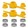 thumbnail image 1 of HLONK 12Pcs PVC Thread Maker Tool Kit Pipe Threader Plumbing Manual Hand Tool with 1/2NPT 3/4 Inch 1 Inch Die Wear Resistant P, 1 of 9