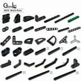 thumbnail image 2 of NEW Technical Beams Thick/Thin Bricks Parts with Alternating Holes MOC 2391 73507 71710 71708 80286 32250 Building Blocks Toys Beams Parts 03 Black Colors, 2 of 6