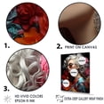 thumbnail image 3 of Designart "Vogue Woman In Vibrant Portrait II" Pop Art Floater Framed Wall Art Prints, 3 of 5