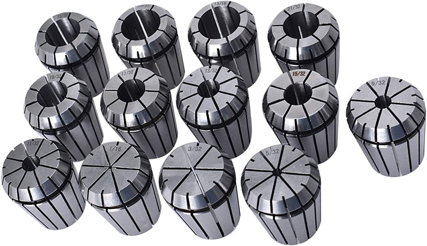 Waltyotur ER32 Spring Collet Set - 14-Piece Carbon Steel Collets For CNC & Lathe Tools - View #7