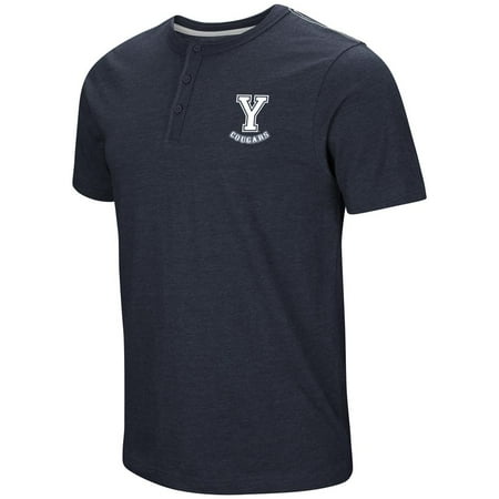 BYU Brigham Young University Henley Shirt Men's Short Sleeve T-Shirt