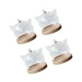 thumbnail image 1 of Maoww 4Pcs Transparent Glass Cloche Dome Container W/ Lid for Decor Office Store, 1 of 9