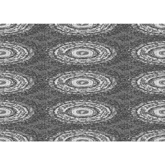Ahgly Company Indoor Rectangle Patterned Dark Gray Area Rugs, 7' x 9'
