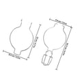 thumbnail image 2 of HAMPPLIES 6Pcs Easy Operate Glass Jar Sealed Buckle Stainless Steel Clips for Kitchen Storage, 2 of 8