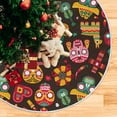 thumbnail image 3 of FMSHPON Day of Dead Skull Xmas Christmas Tree Skirt Stand Mat for Holiday Party Decoration Indoor Outdoor 36 inches, 3 of 6