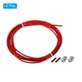 thumbnail image 3 of Uxcell 10Ft Speed Jump Rope Replacement Cable 2.5mm Professional Skipping Rope Steel Wire Replace Red 2 Pack, 3 of 6