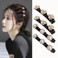 thumbnail image 4 of Pinzas para el cabello trenzadas con piedras de cristal brillantes, pinzas para el cabello triples con diamantes de imitación, pinzas para el cabello trenzadas para mujeres, pinzas para el cabello par, 4 of 8