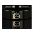 thumbnail image 1 of Happy Jack-O-Lantern Engraved Flat Polished Black Tungsten Ring (Morpheus) - 4mm - 12mm, 1 of 1