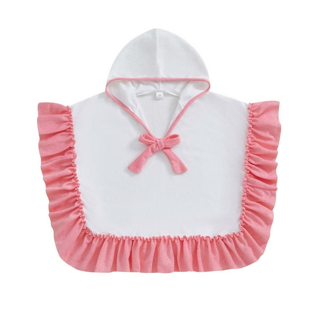 TBWNWG Girls Sleepwear & Robes Cartoon Kids Hooded Beach Towel Oversized Soft Wrap for Bathing Pool and Beach Use,Sizes 18-24 Months
