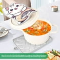 thumbnail image 3 of Yayeee Pot Holders Kitchen Heat Resistant with Pocket 7"x9.8" Cotton Oven Cooking Hot Pads, White Cute Cat, 3 of 7