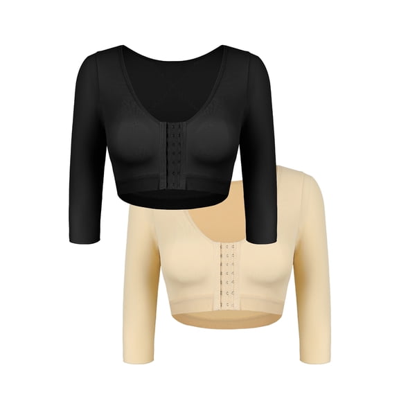 COMFREE Arm Shaper for Women Arm Compression Front Buckle Bra Shapewear Top