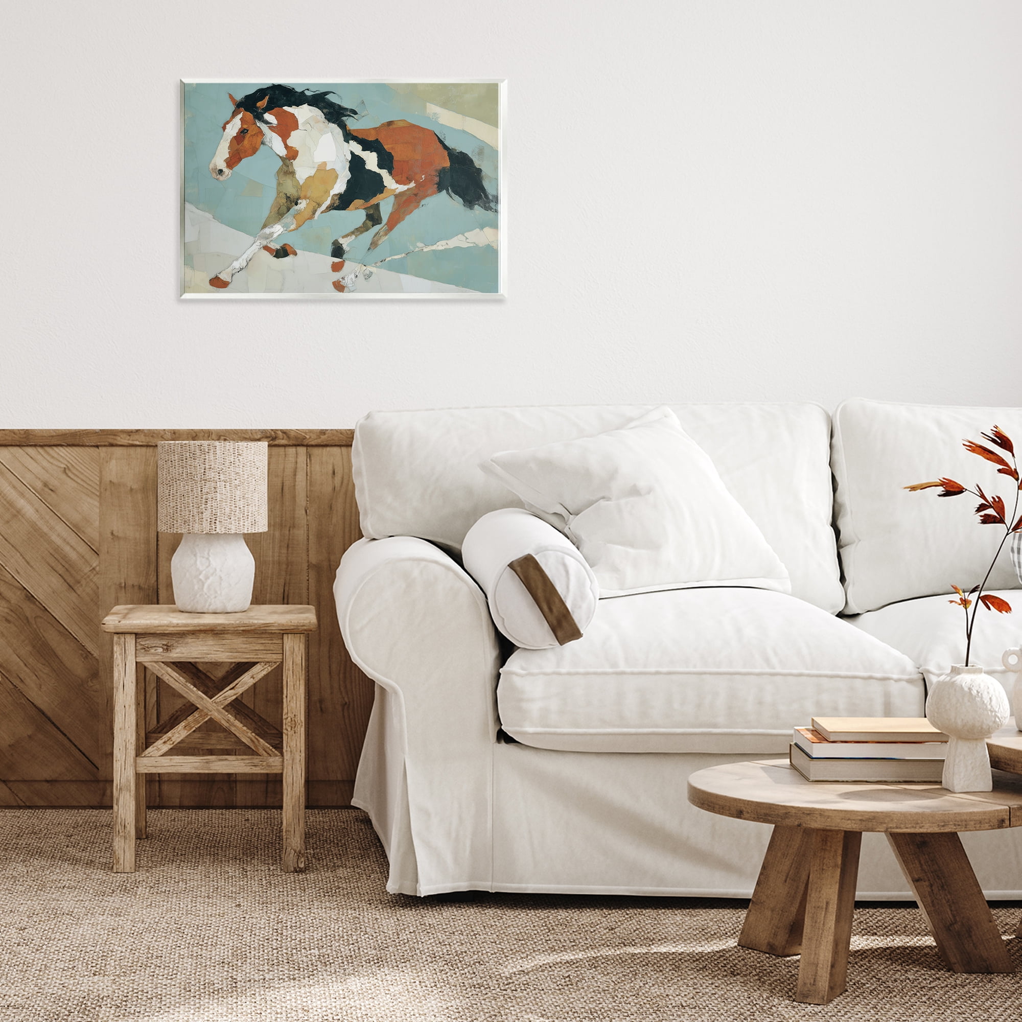 Stupell Industries Paint Horse in Motion Wall Plaque Art, design by Chromatic Storm Studio