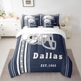 thumbnail image 2 of YST 7Pcs American Football Comforter Set, 3D Football Player Helmet Bedding, Twin Size (7 Count), 2 of 5