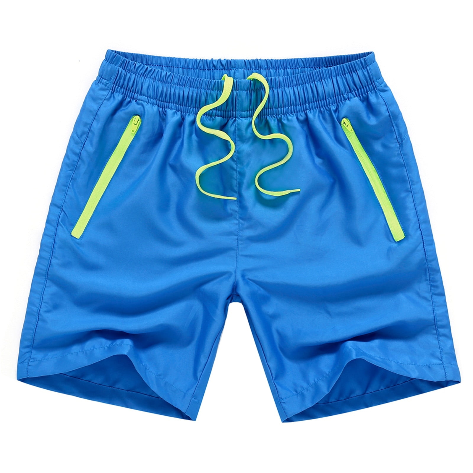 Shldybc Swimming Pants, Men's Swim Trunks Shorts with Zipper Pockets