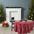 thumbnail image 6 of Christmas Santa Workshop Plaid Tablecloth Red Blue Yellow Winter Wonder (52x70 Rectangle), 6 of 6