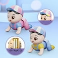 thumbnail image 5 of Hearth & Gear Baby Crawling Animated Animal With Sound Effects Fall Toddler Crawl Trainer Interactive Early Educational For 6 12 Months Alphabet Board Games Kids Games 2-4 Years Kids Climbing Alphabet, 5 of 5