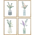 thumbnail image 2 of PixonSign Adhesive Wall Art Forest Plants Flowers in Glass Vases Posters, Set of 4 Classic Vintage Floral Canvas Prints, Retro Nature Botanical Prints Wall Décor for Home Decor - 12"x16", 2 of 5