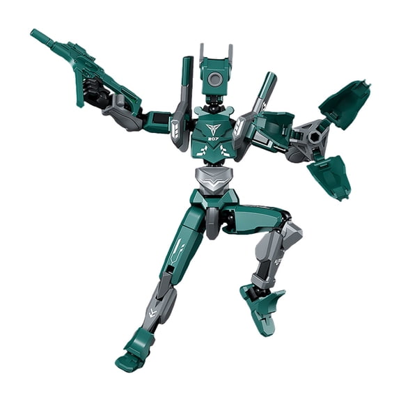 A Multi-Joint Articulated Mech Doll Figure Model Kit With Movable Limbs And Gestures For Display And Play Assembly Toy 4.3 Inches Height
