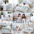 thumbnail image 6 of Blue Botanical Duvet Cover Set, Pastoral Spring Floral Summer Birds Soft Duvet Cover Queen Size Bedding Set 4 Pieces, 1 Quiltcover and 2 Pillowcases with Zipper, 1 Bed Sheet for All Seasons, 6 of 9