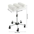 thumbnail image 2 of TFCFL Manicure Foot Rest Rolling Pedicure Stool Adjustable Pedicure Stool w/ Wheels, 2 of 19