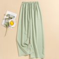 thumbnail image 4 of Women's Casual Fashion Sleep Pants Striped Loungewear Pants Wearable As Outerwear High-Waisted Pants for Comfortable and Stylish Home and Outdoor Wear,Light Green,One Size, 4 of 4