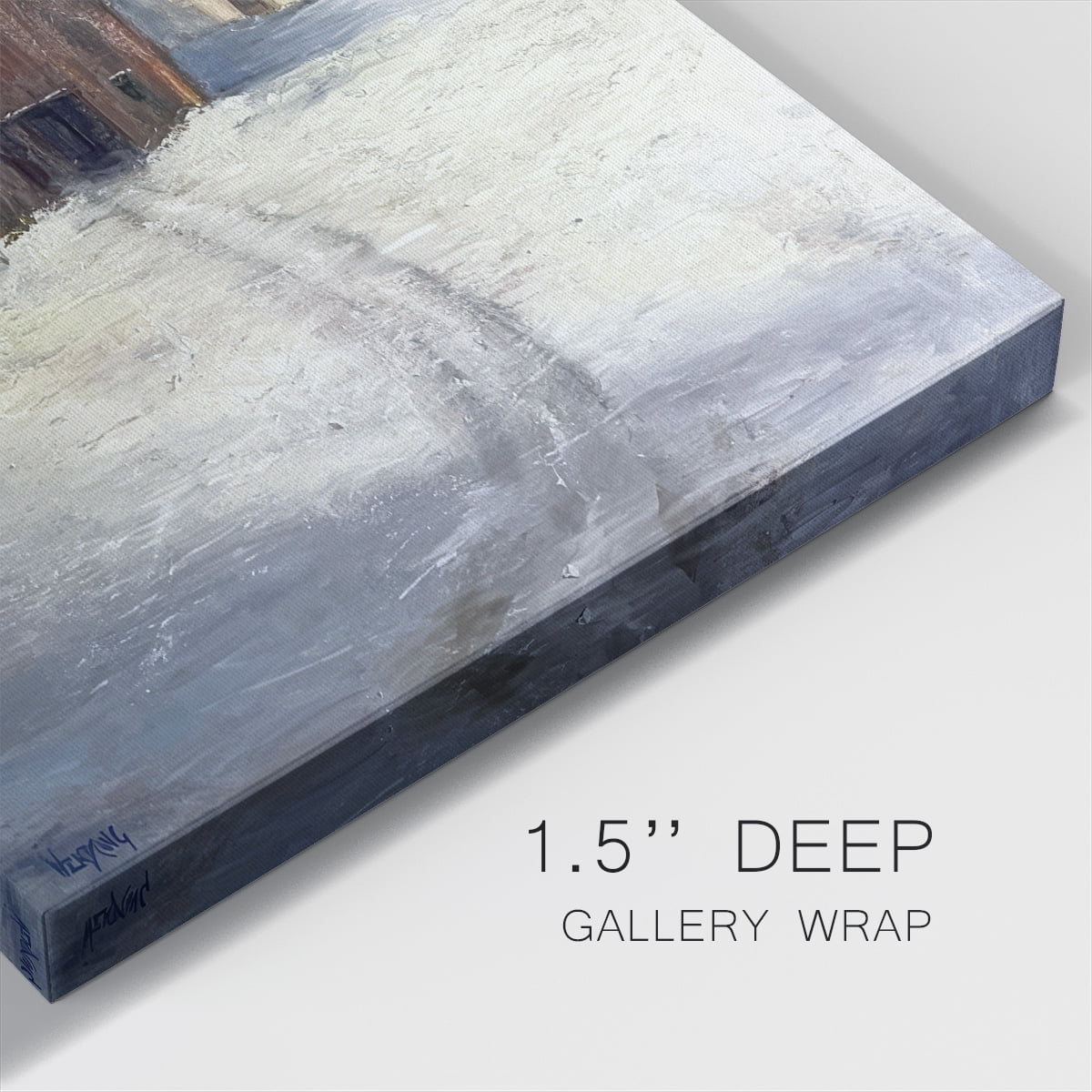 Winter Homestead I- Gallery Wrapped Canvas