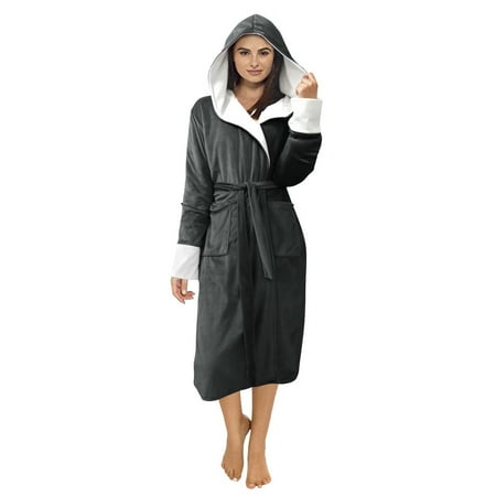 

Winter Coats For Women Winter Plush Lengthened Shawl Bathrobe Home Clothes Long Sleeved Robe Coat