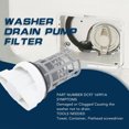 thumbnail image 3 of Washer Drain Pump Filter, DC97 16991B Washer Drain Pump Filter Part  for WF42H5000AW, 3 of 7