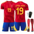 thumbnail image 1 of Maillot de Soccer Domicile Garçons Filles LAMINE YAMAL 19 GAVI 9 MORATA7 pour Hommes Femmes, 1 of 2
