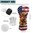 thumbnail image 7 of Uorisanigo Golf Club Head Cover - 3 Pack Highland Cow USA Flag Golf Club Head Covers for Driver, Woods and Hybrid Waterproof Headcover for Extra Clubs Protection, Easy to Wear, 7 of 7
