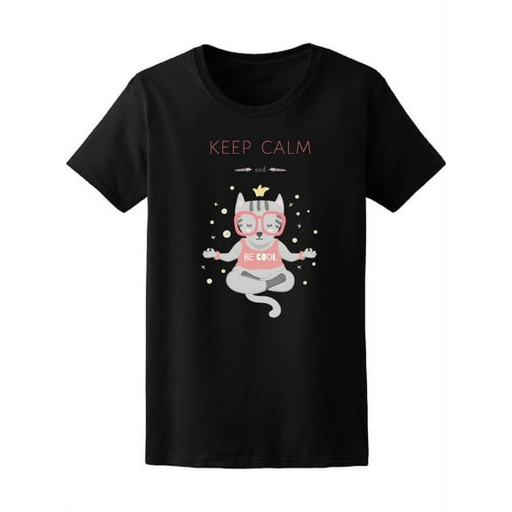 Keep Calm And Be Cool T-Shirt Women -Image by Shutterstock, Female Medium