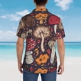 thumbnail image 6 of Daiia Forest Wild Mushroom Hawaiian Shirt for Men Gentle Cotton Regular Short Sleeve Casual-XX-Large, 6 of 9