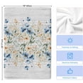 thumbnail image 5 of Spring Floral Kitchen Towels Set of 3, Weeping Blue Botanical Summer Vintage Soft Microfiber Dish Towels, Absorbent Quick-Dry Washable Dishcloths for Kitchen Cleaning, Drying Dishes, 18x28 Inches, 5 of 9