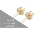 thumbnail image 2 of Art and Molly 14k Gold Earring Back Replacement Pair Screw-Back Clutch Unique Fit Only Brand Earrings Will NOT FIT Any Other Brand of Earrings, 2 of 3