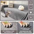 thumbnail image 2 of Funda de sofá MYSKY HOME 3, antideslizante, gris, 231 x 341 cm, 2 of 9