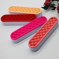 thumbnail image 4 of Vogacara Soporte para brochas de maquillaje impermeable de Gel de sílice para almacenamiento conveniente caja de almacenamiento de cosméticos Bolsas de maquillaje amarillo, 4 of 6