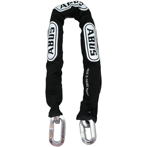 ABUS Cadena de seguridad cuadrada de acero endurecido 6KS de 6 pies x 1/4 pulgadas de grosor para bicicletas, contenedores, remolques, vehículos todo terreno, motocicletas y propiedad personal/industr